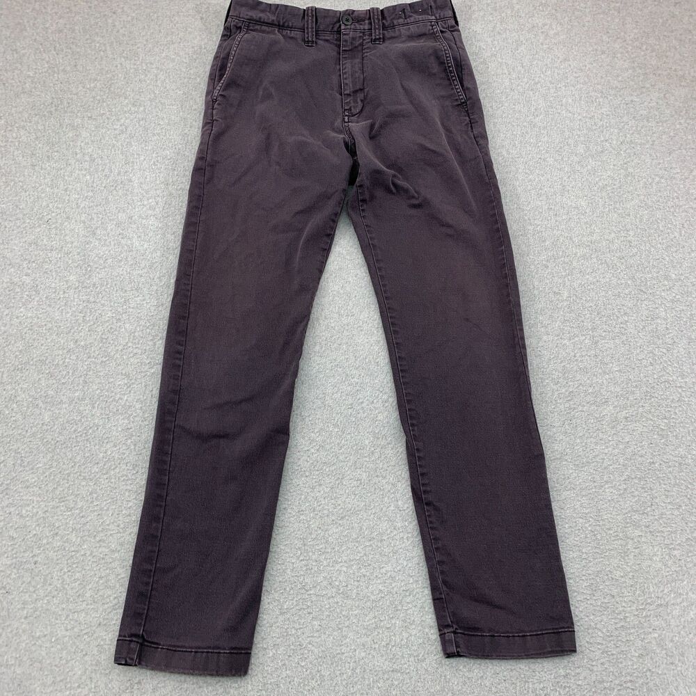 Madewell Chino Pants Mens 30x31 Gray Black Athletic Slim Coolmax Stretch